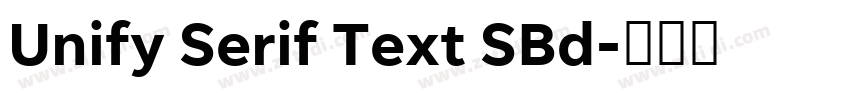 Unify Serif Text SBd字体转换